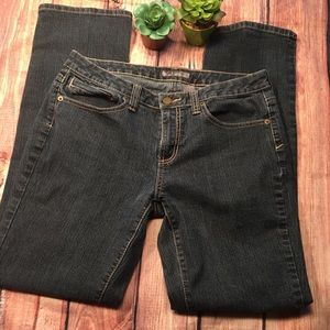 Apt 9 Dark Denim Jeans Straight Leg Size 8